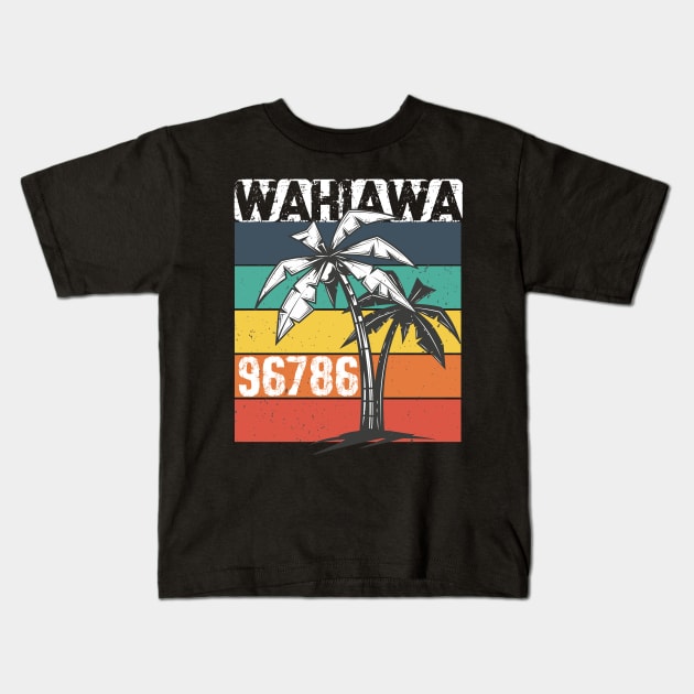 96786 WAHIAWA tee Kids T-Shirt by hadlamcom